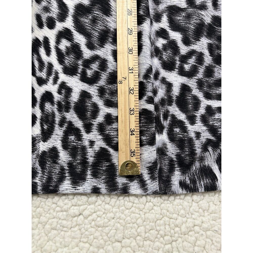 New CHICO'S Black Label NWT $159 Size 0.5 S Grey Animal Print Dress 3/4 Sleeve - Picture 5 of 5